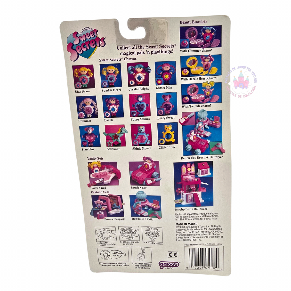 Sweet Secrets vintage Galoob Charm muñeca