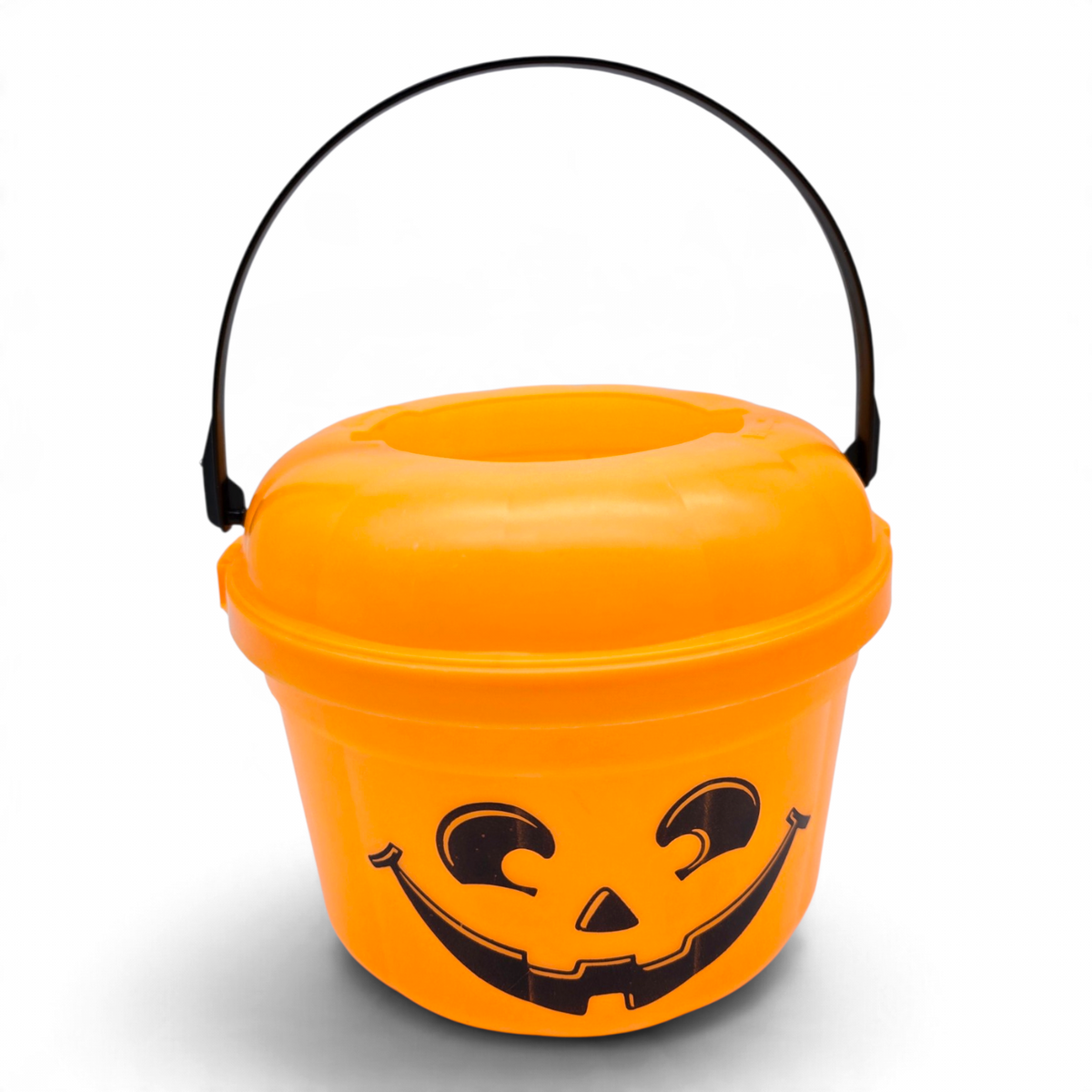 Cubeta McDonald's Happy Meal Vintage 💕 Pre-Loved Segunda Mano Boo Bucket / Pail Calabaza Neón con Tapa #24