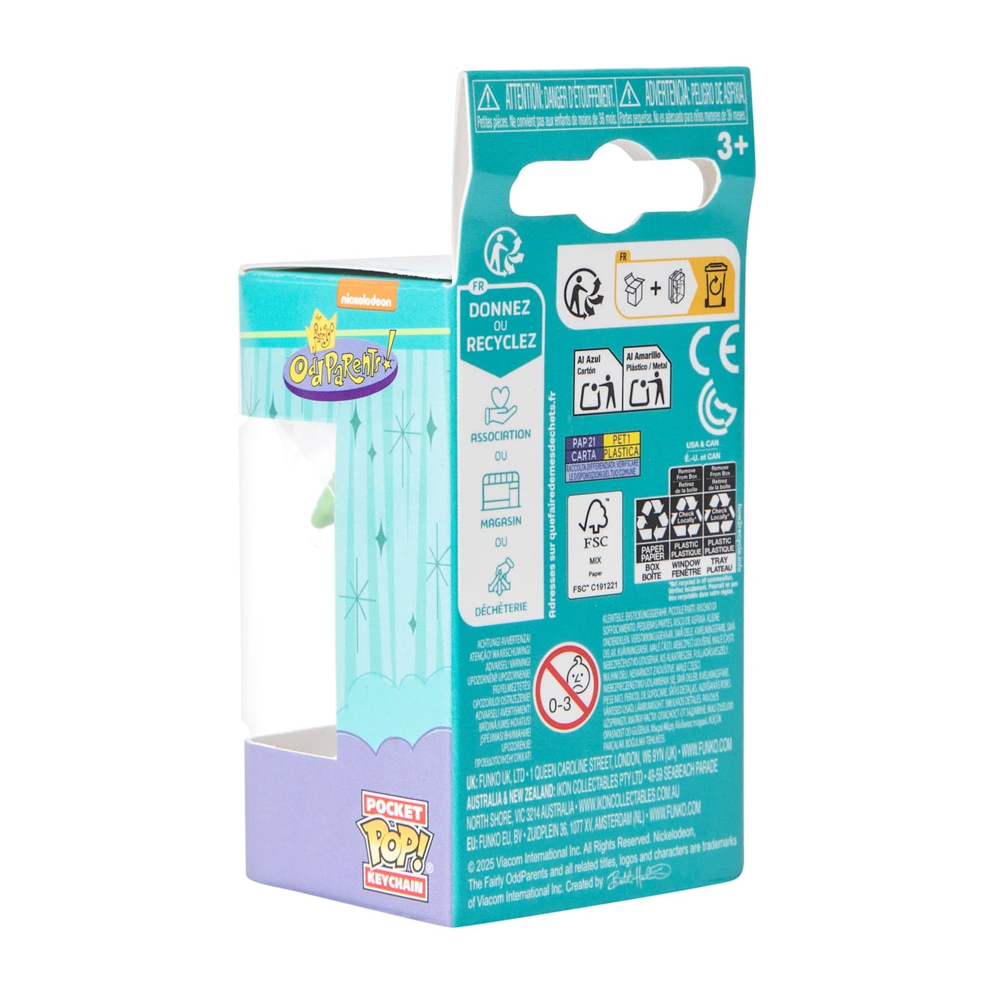 Mini Funko llavero Pocket Pop Cosmo Padrinos Mágicos Odd parents