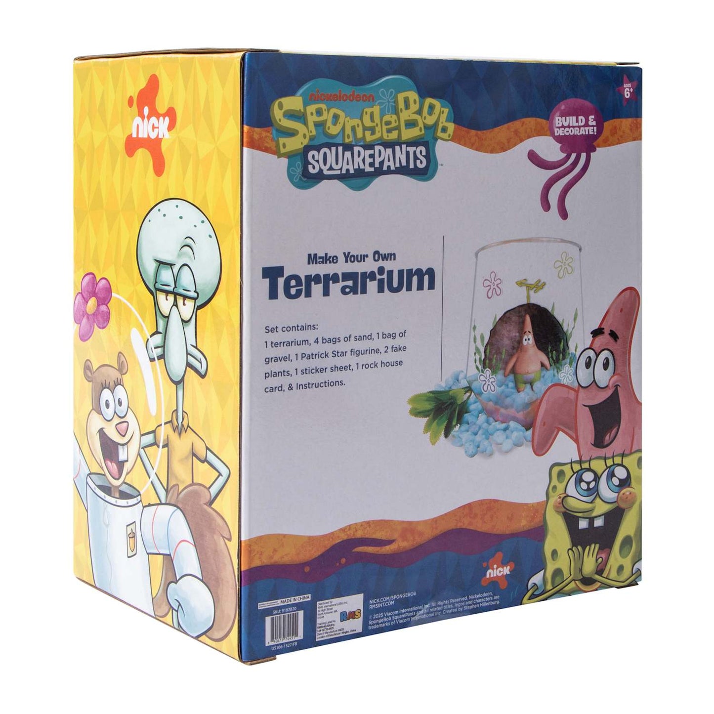 Kit para armar Terrario Bob Esponja Patricio DIY