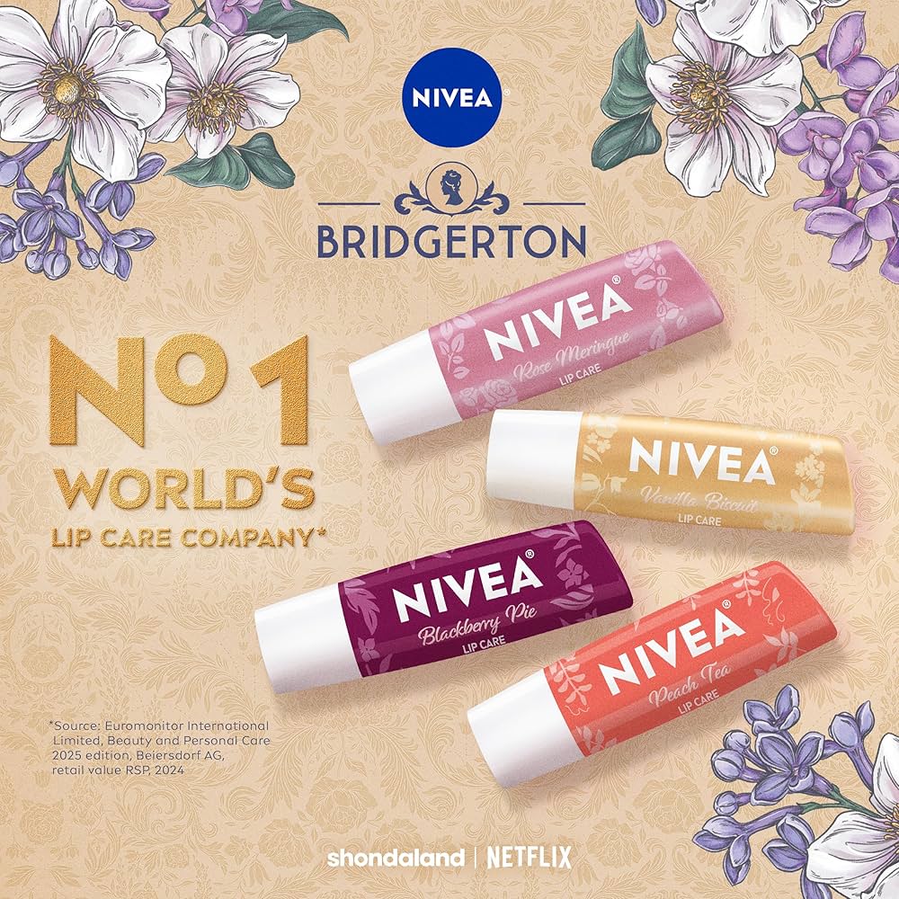 Bridgerton Nivea Labello balm Vanilla Biscuit