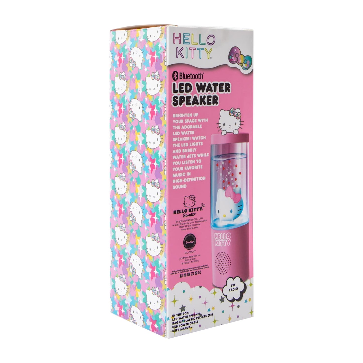 Hello Kitty Bocina con agua y luz led