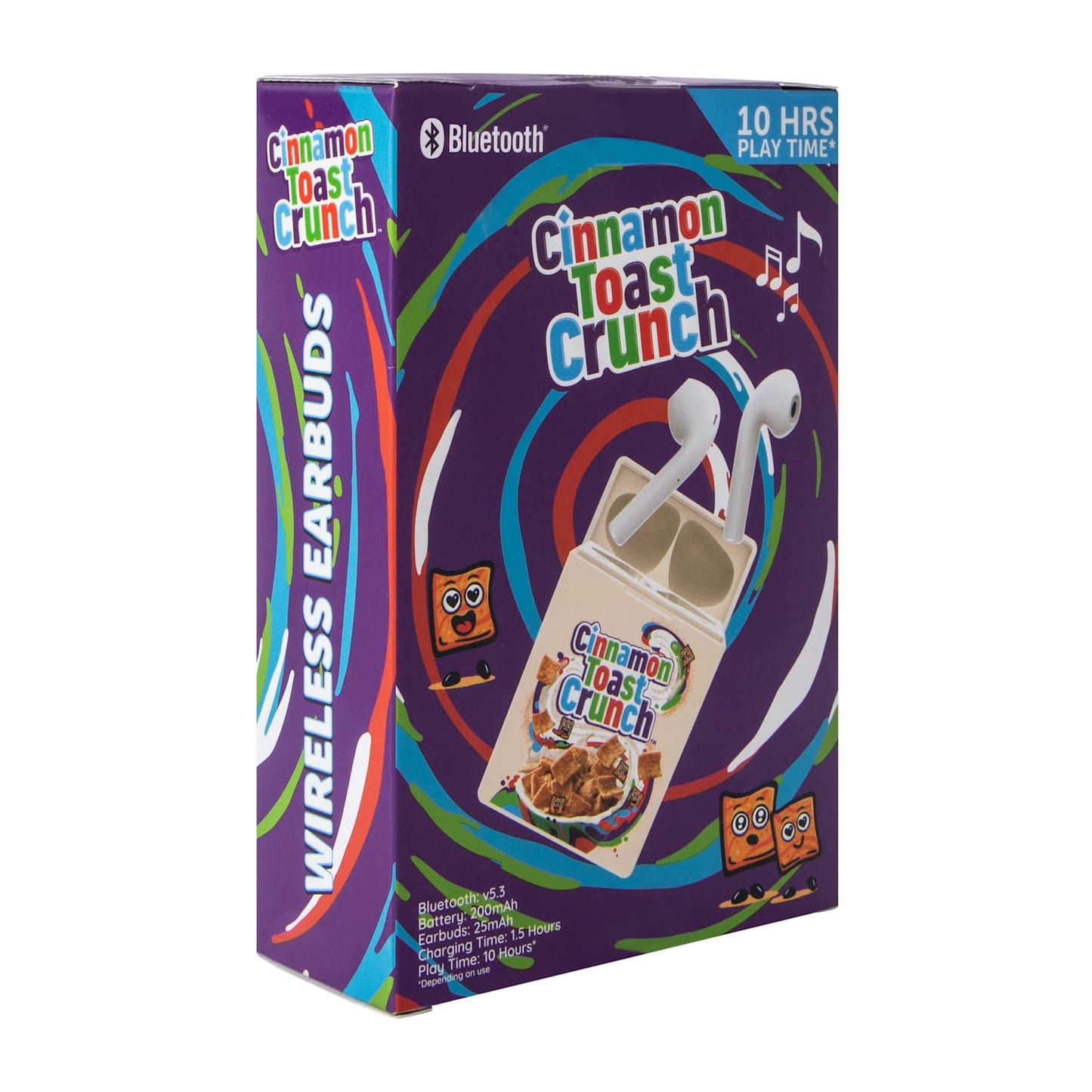 Audífonos inalámbricos earbuds con Estuche Recargable Cinnamon toast crunch