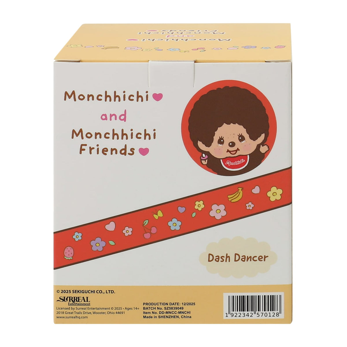 Monchhichi Figurin de plástico cms aprox Dash Dancer tipo bobble-head