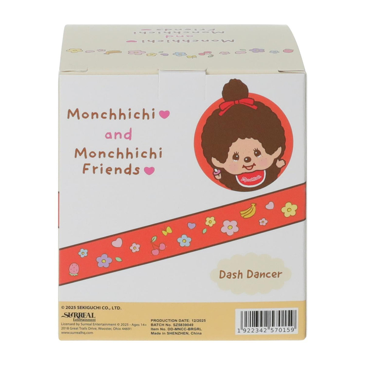Monchhichi Figurin de plástico cms aprox Dash Dancer tipo bobble-head