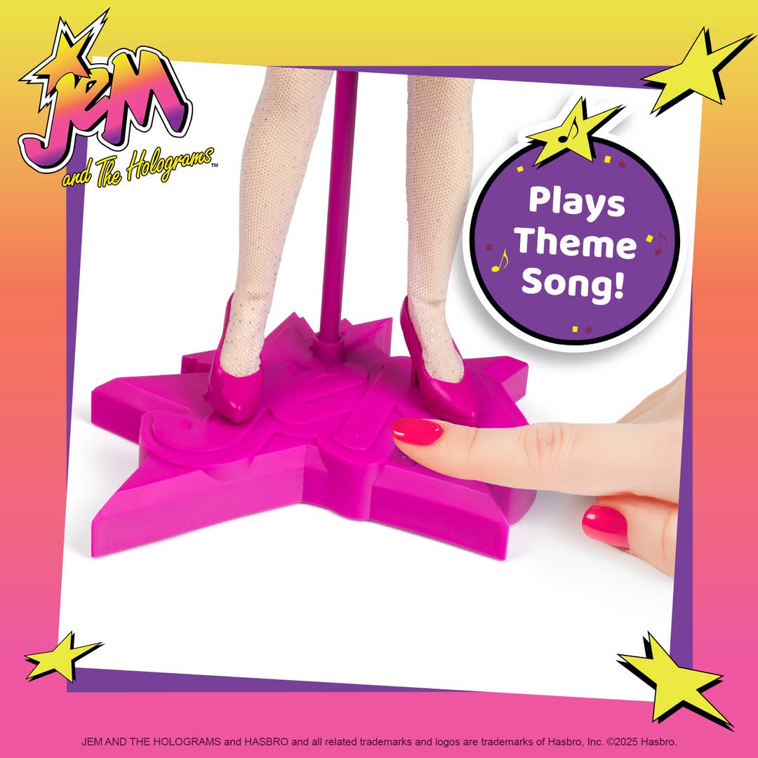 Jem and the Holograms muñeca retro Loyal subjects año 2025 (musical)