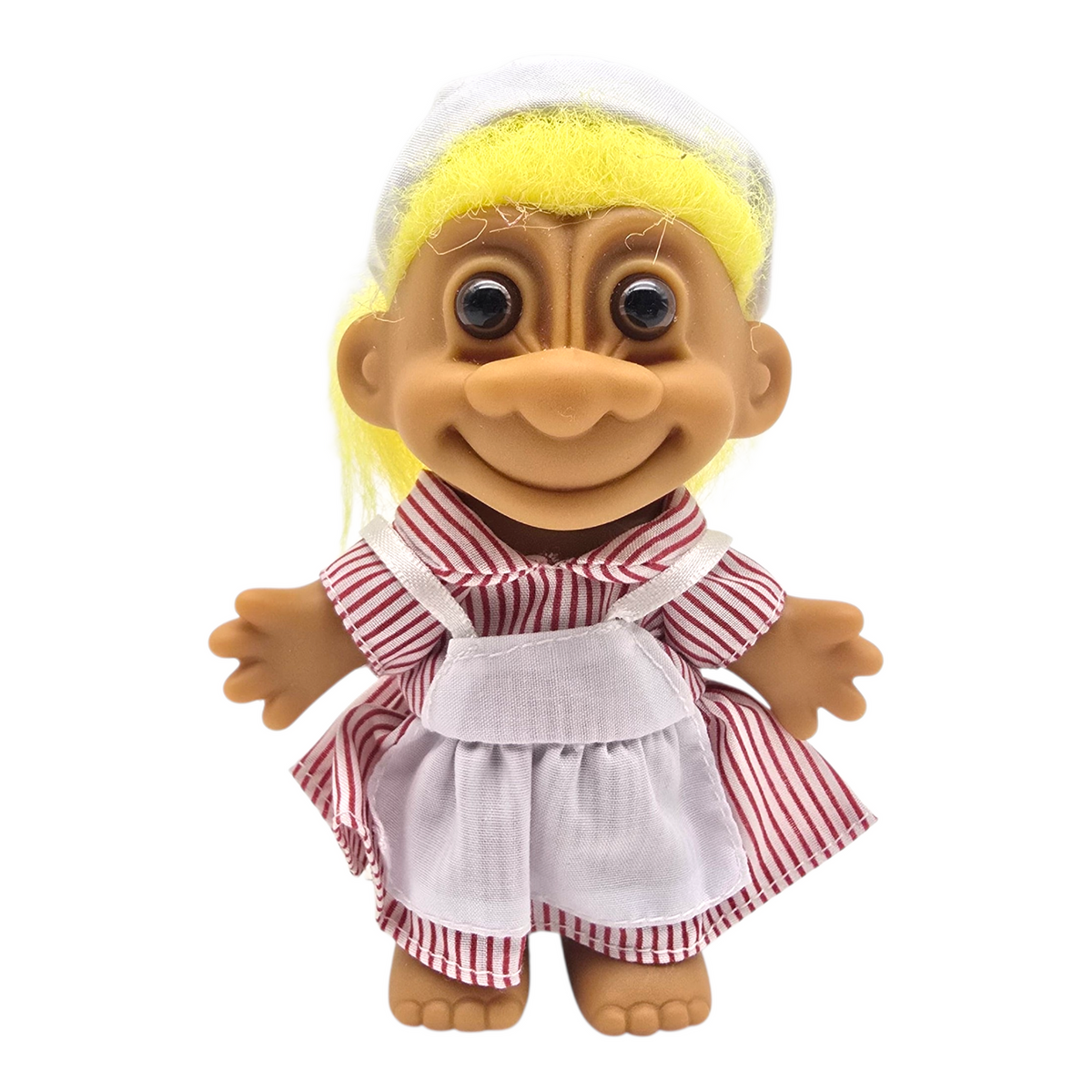 Troll Vintage Russ 11 cms años 90s Enfermera Amarillo