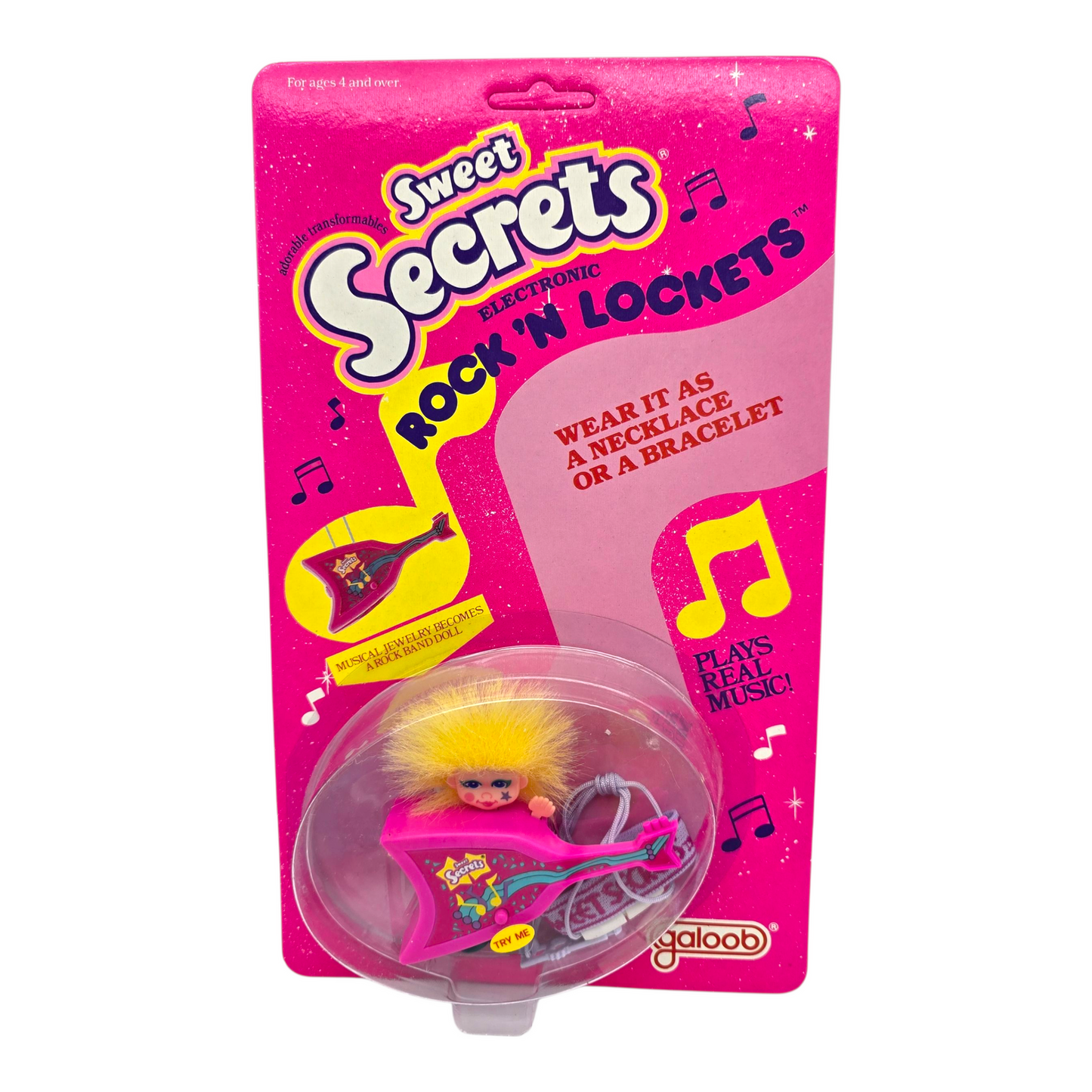 Sweet secrets Rock n Lockets Vintage Galoob