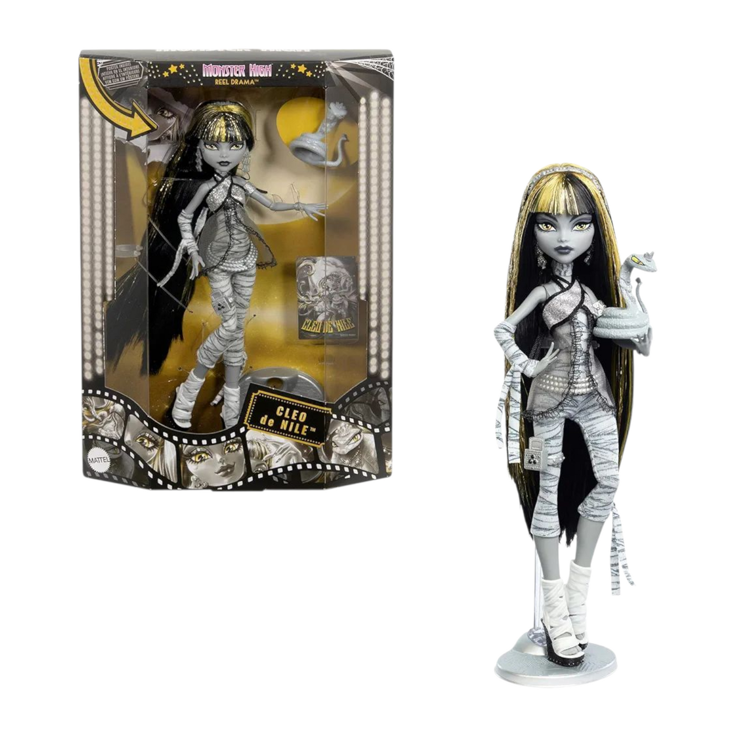Monster high Reel drama reproduction año 2025 Cleo (ligeros detalles estéticos en caja)