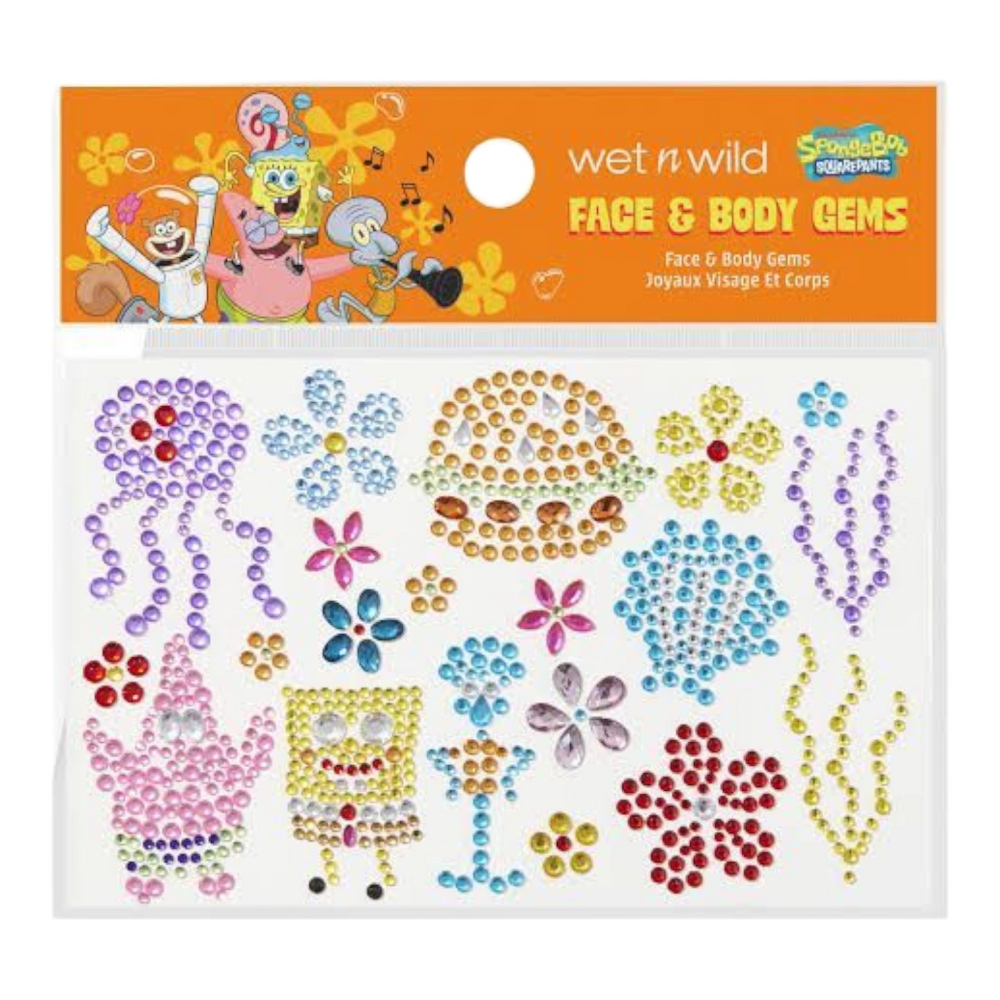 Bob esponja x Wet n Wild make up face and body stickers