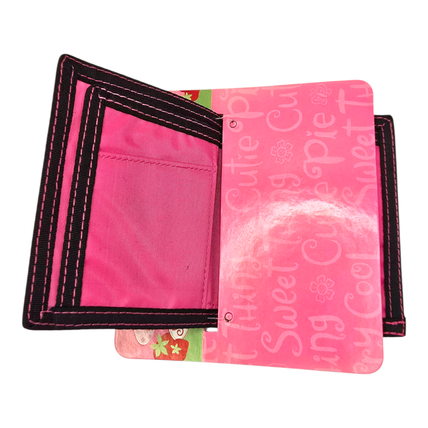 Cartera Monedero Vintage Rosita Fresita Bifold borde negro