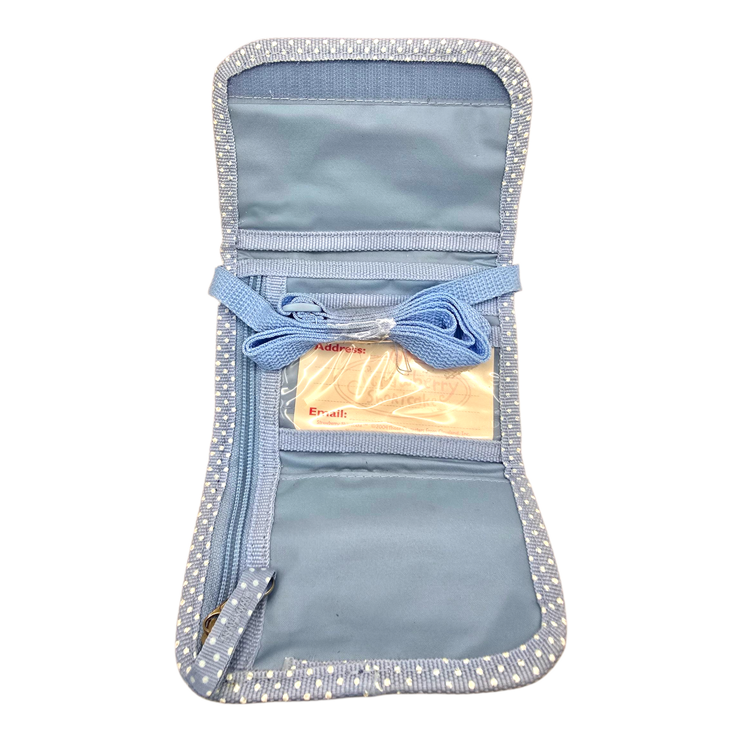 Crossbody Cartera Monedero Vintage Rosita Fresita Strawberry Shortcake azul