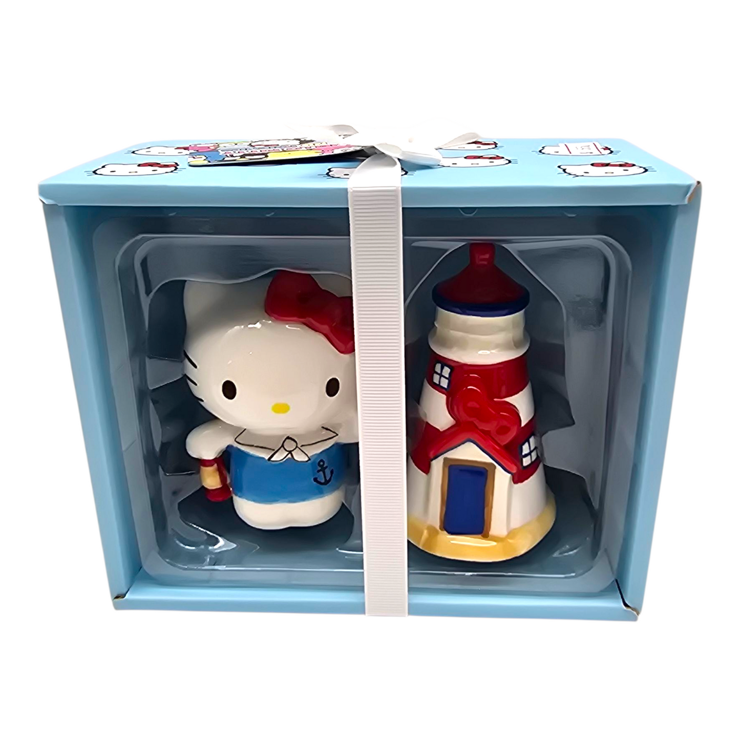 Set Salero y Pimentero Hello Kitty pintado a mano