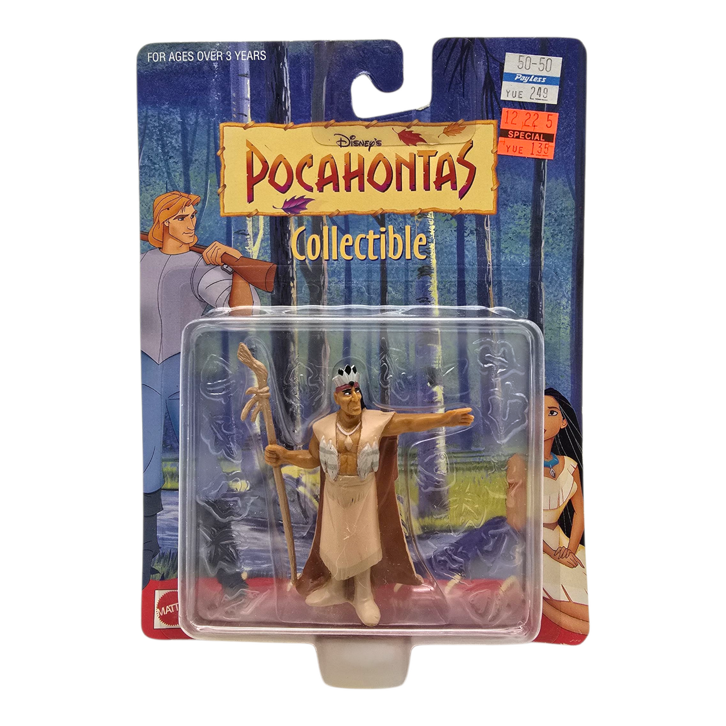 Figura vintage Pocahontas Powhatan Disney