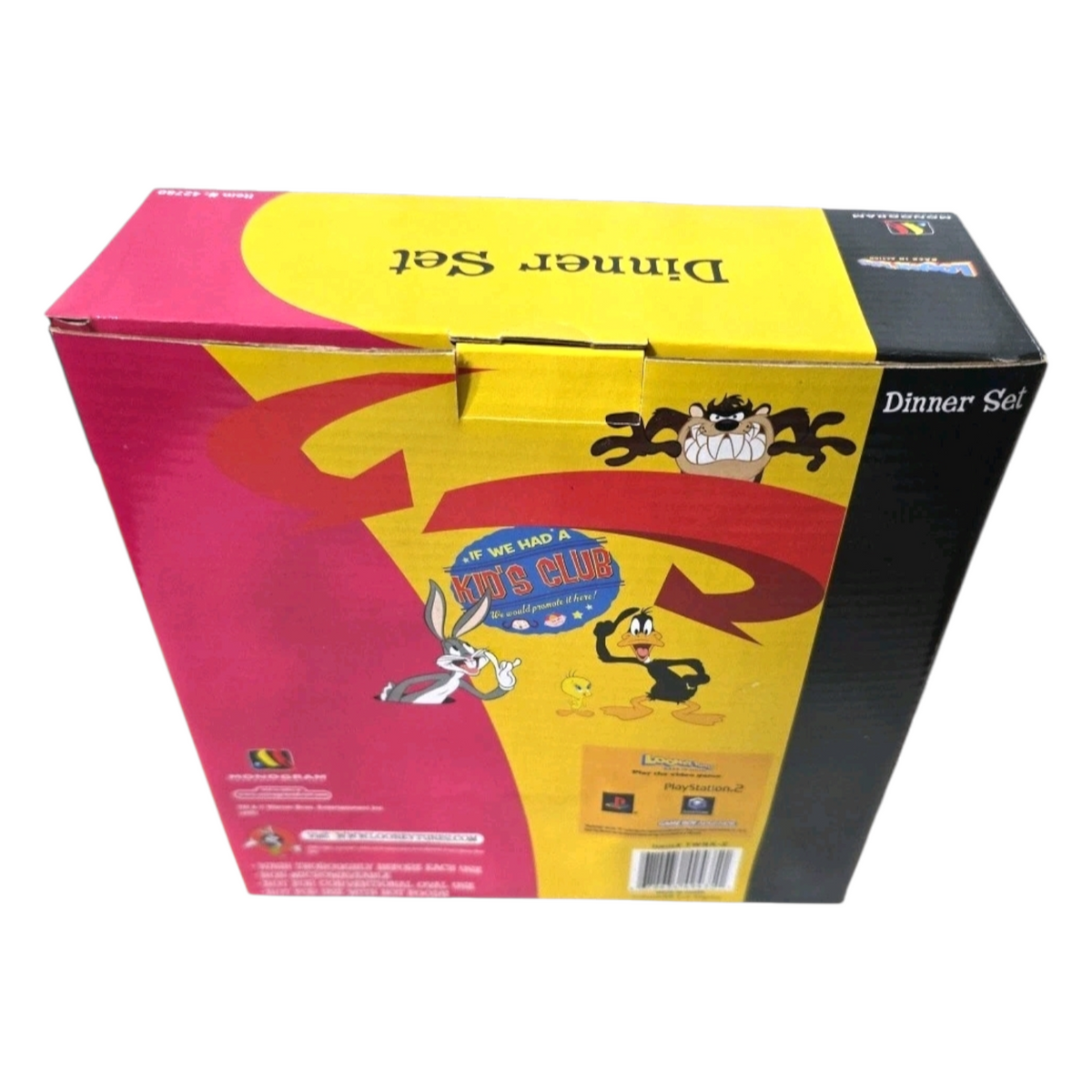 Set de platos con vaso acrílicos pequeños vintage Piolin Nuevos años 2000's