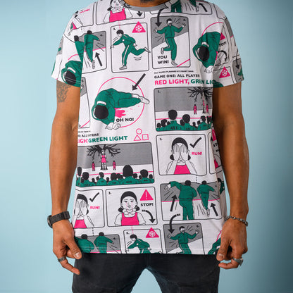 Playera unisex Squid Game x Cakeworthy Juego del calamar