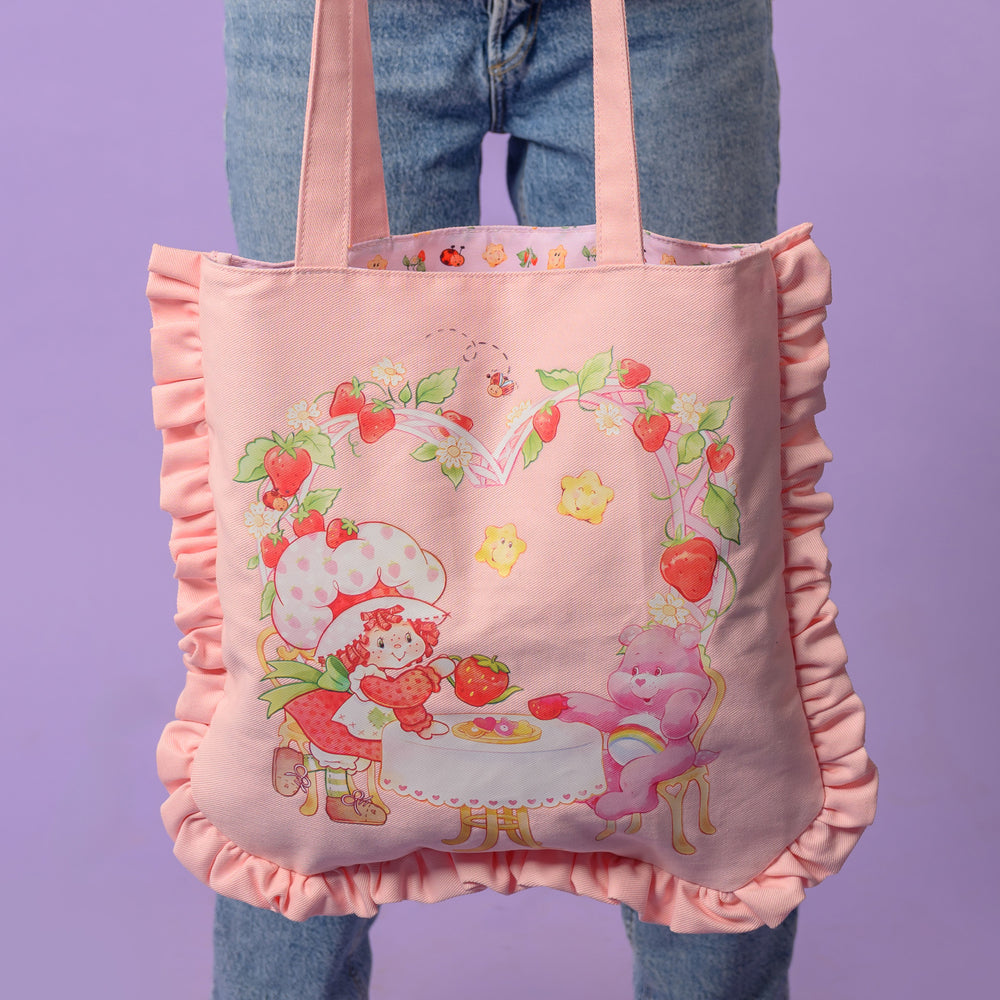 Tote Bag Perfumado Strawberry Shortcake y Care bears x Cakeworthy