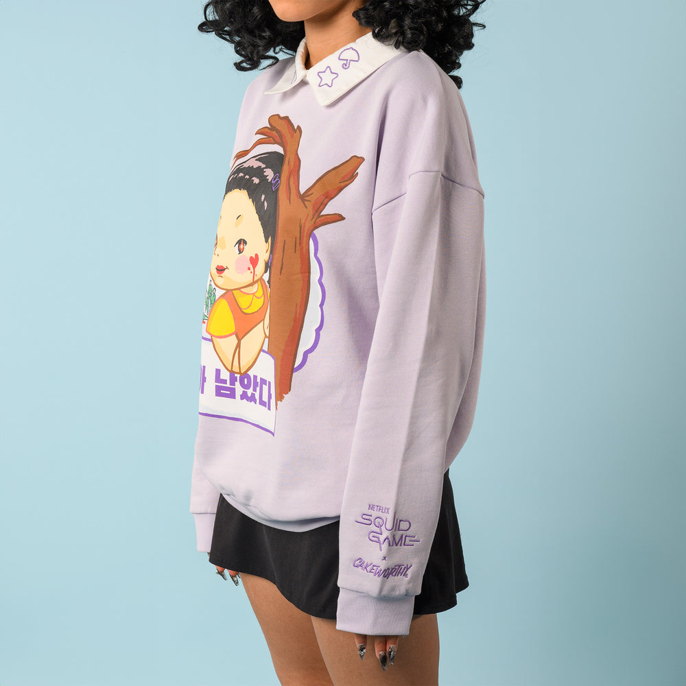 Sudadera Crewneck Squid Game x Cakeworthy Juego del calamar