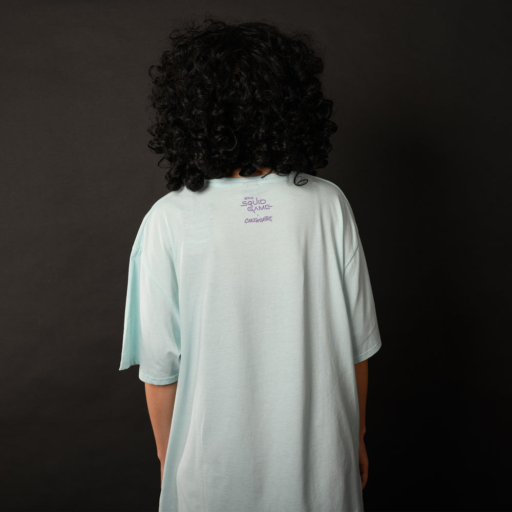 Playera vestido o blusón unisex Squid Game x Cakeworthy Shirt Dress Juego del calamar