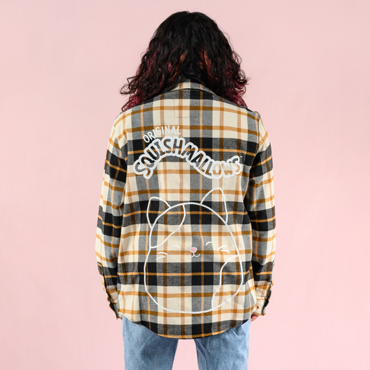 Camisa de franela unisex Squishmallows x Cakeworthy