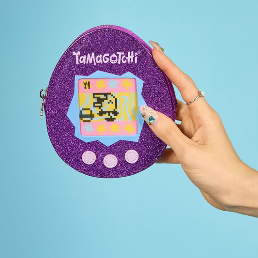 Pouch monedero Tamagotchi x Cakeworthy Morado