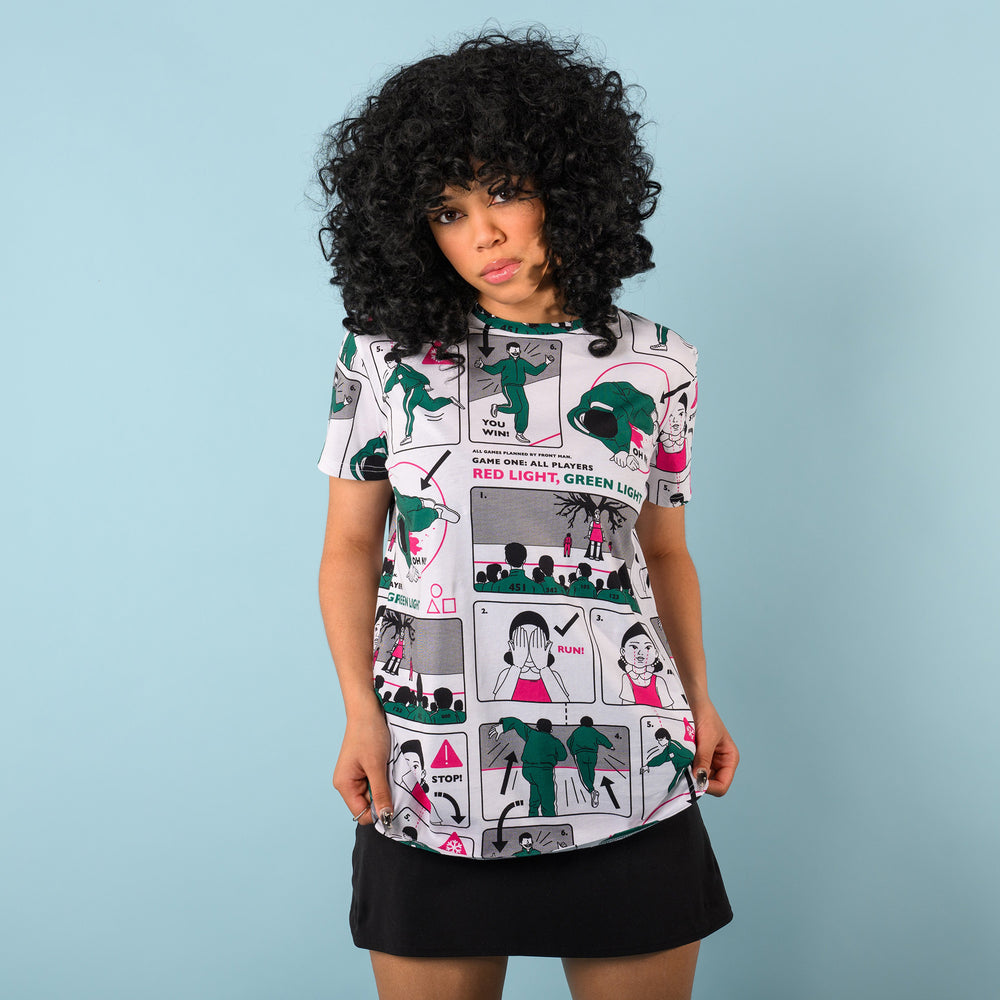 Playera unisex Squid Game x Cakeworthy Juego del calamar