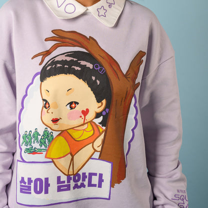 Sudadera Crewneck Squid Game x Cakeworthy Juego del calamar