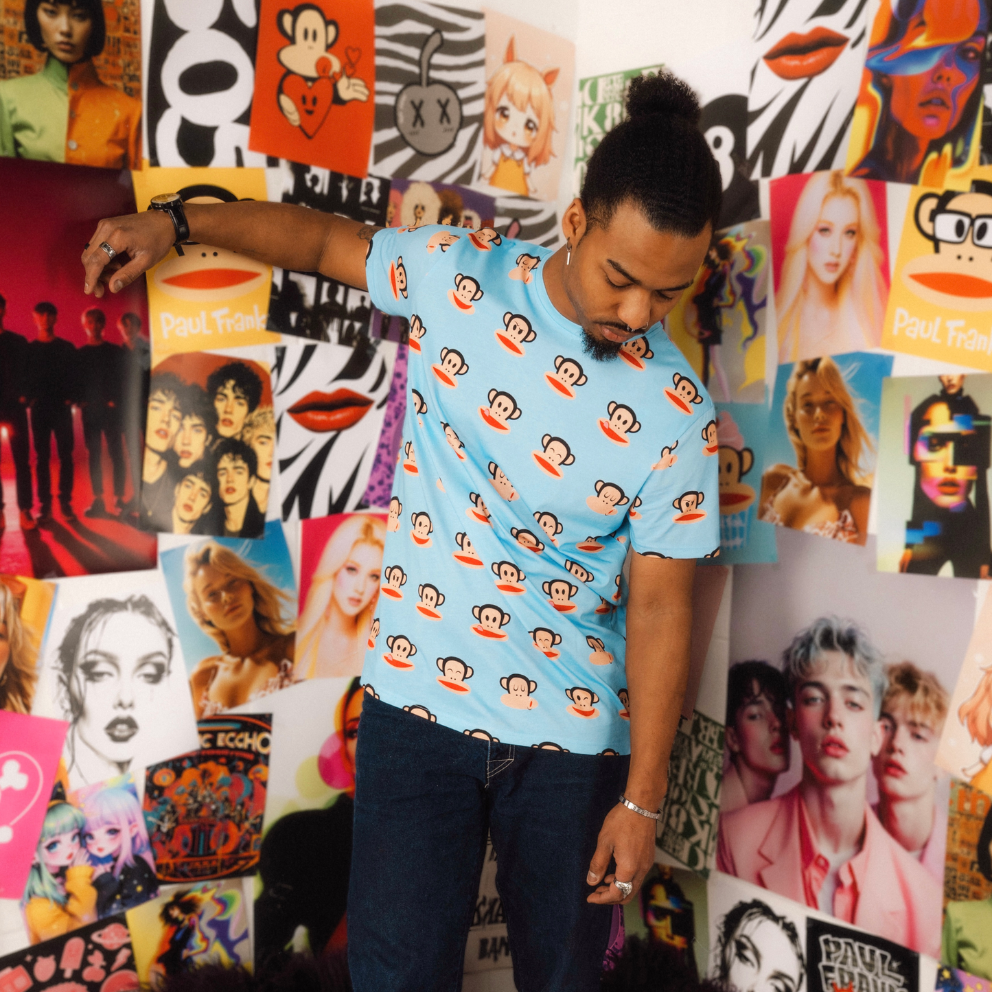 Playera unisex Paul Frank x Cakeworthy