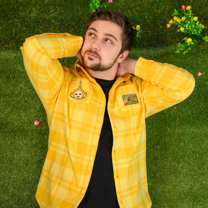 Camisa de franela unisex Teletubbies x Cakeworthy