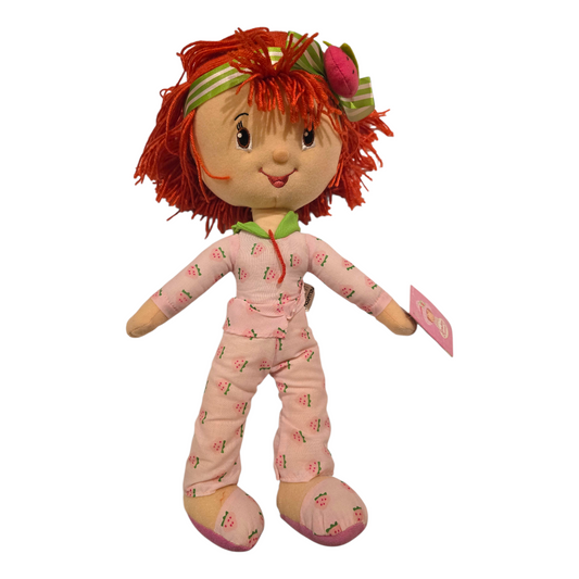 Muñeca vintage año 2004 Pijama Peluche Mediana 39 cms Rosita Fresita Strawberry Shortcake