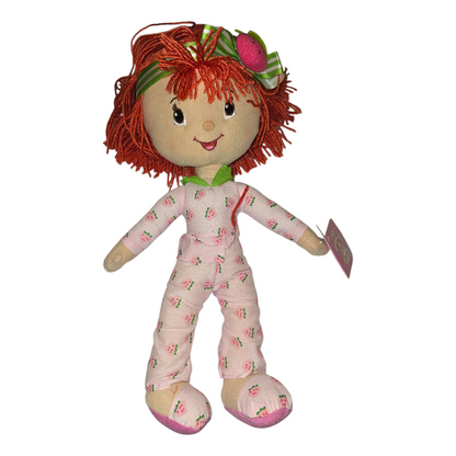 Muñeca vintage año 2004 Pijama Peluche Mediana 39 cms Rosita Fresita Strawberry Shortcake