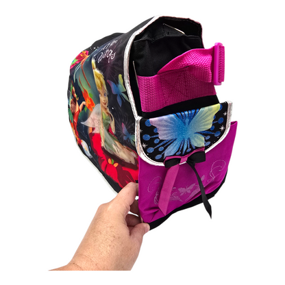 Mochila Backpack vintage Surreal wings Tinkerbell 40x35 cms aprox (manchita en pierna de Campanita) messenger bag Disney