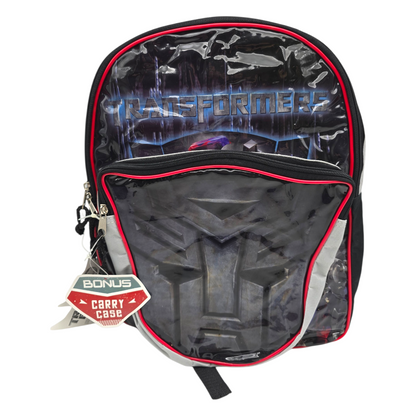 Mochila Backpack vintage Transformers con lonchera 30x38 cms aprox