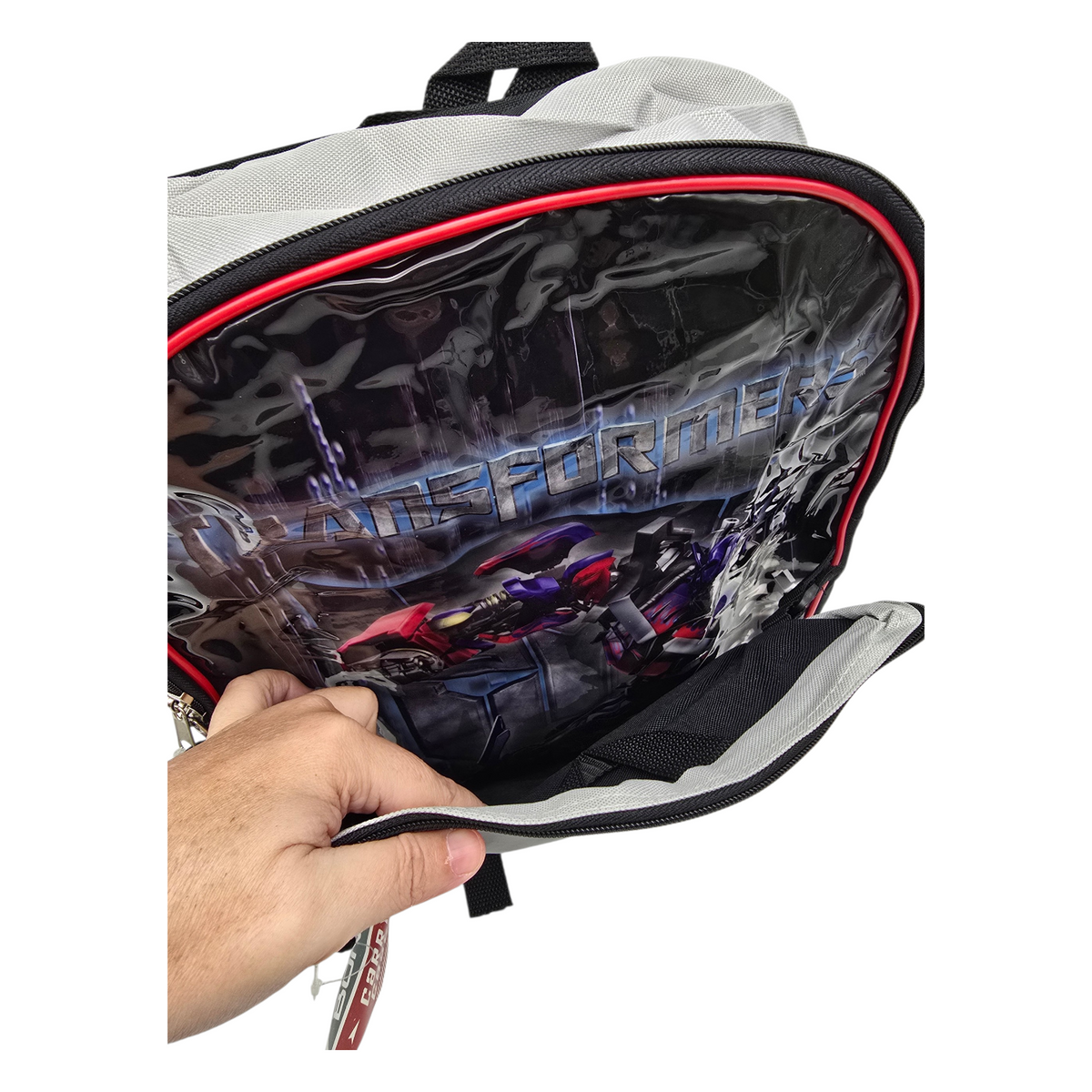 Mochila Backpack vintage Transformers con lonchera 30x38 cms aprox