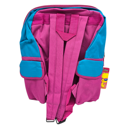 Mochila Backpack vintage Piolin Rosa con lonchera 38x28 cms aprox Love peace