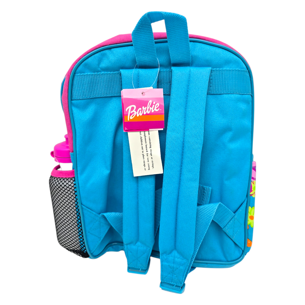 Mini Mochila Backpack Barbie vintage años 2000s con thermo 30x25 cms aprox azul