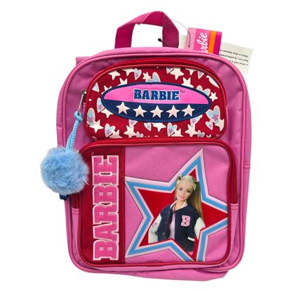Mini Mochila Backpack Barbie vintage años 2000s 33x25 cms aprox Rosa
