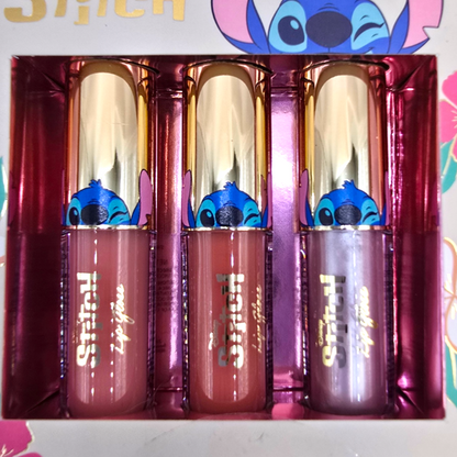 Lip gloss set Stitch Maquillaje Make up Disney