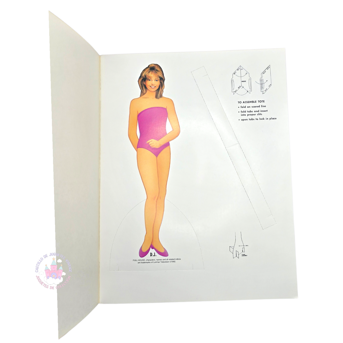 Libro de muñecas de Papel Vintage Full House