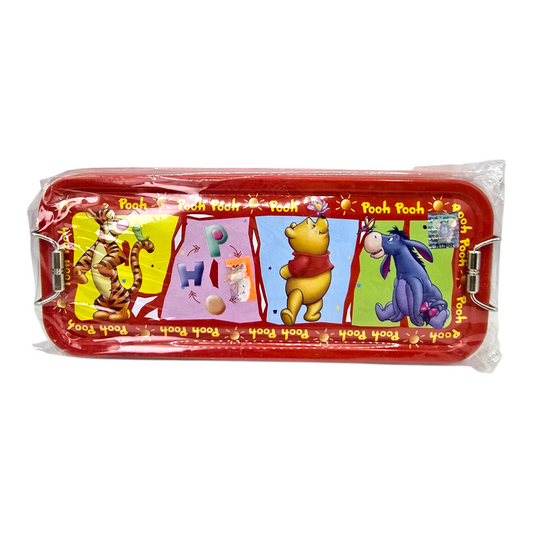 Estuche de latón con Charola interna vintage Pooh rojo Disney