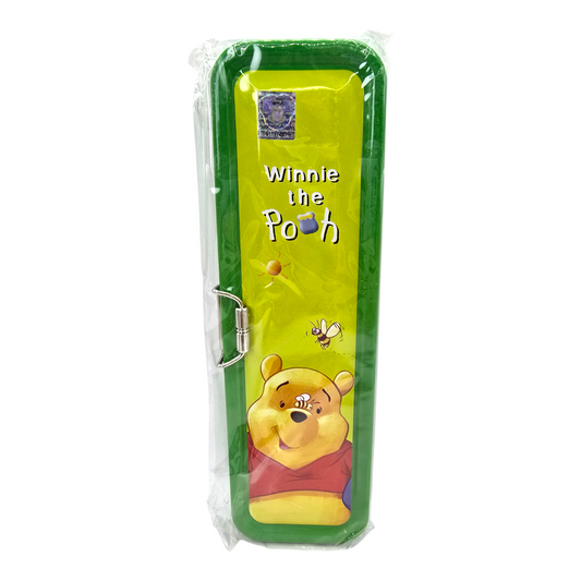 Estuche de latón con Charola interna vintage Pooh verde Disney
