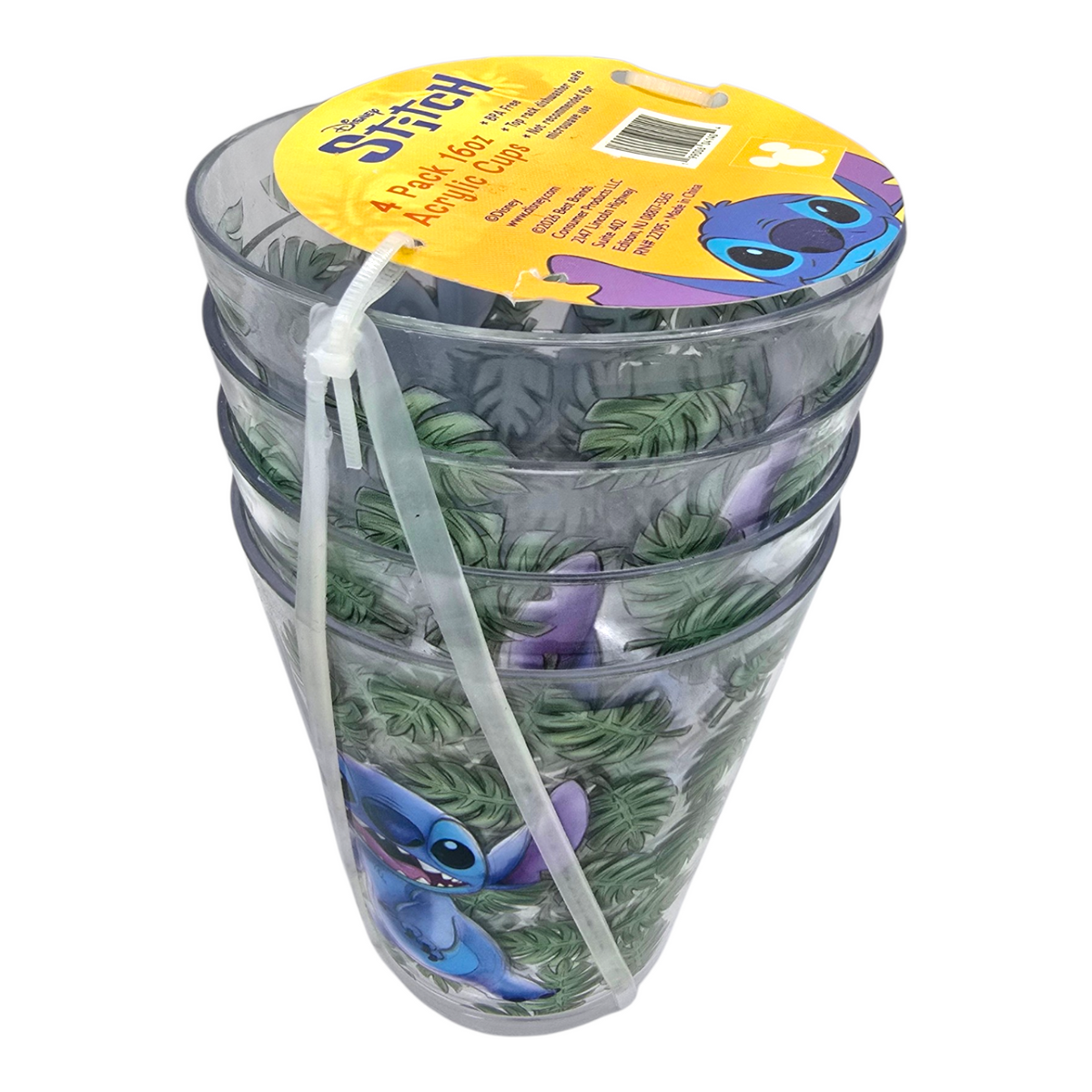 Set de Vasos Stitch de Plástico acrílico 473 ml Disney