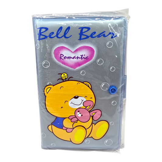 Bell Bear Ninety-nine Papelería vintage Nuevo años 90s Vinyl aperlado Libreta Azul Fuerte