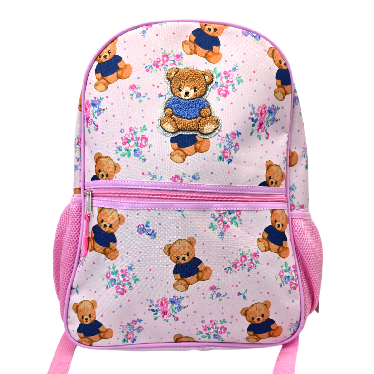 Mochila Backpack de ositos rosa 42x29cm aprox