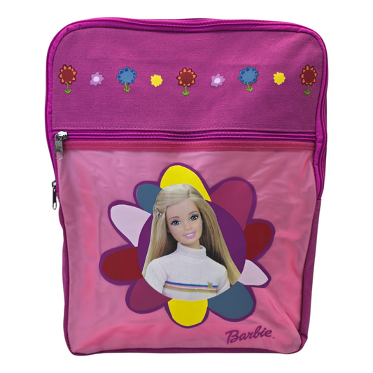Mochila Backpack cuadrada de Barbie original vintage año 2000 Pyramid 41x32cm aprox