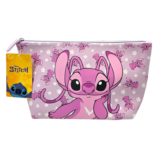Estuche cosmetiquera bolsa Ángel Stitch 29x20cm aprox Disney