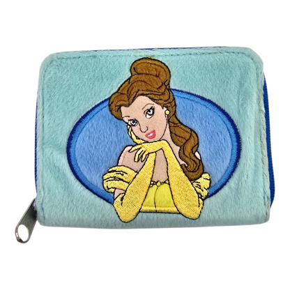 Cartera monedero vintage Bella y bestia azul Disney