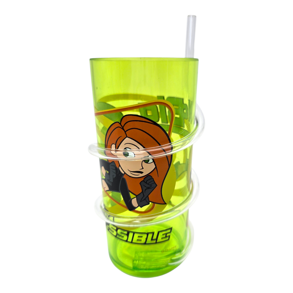 Vaso acrílico con popote Kim Possible Disney