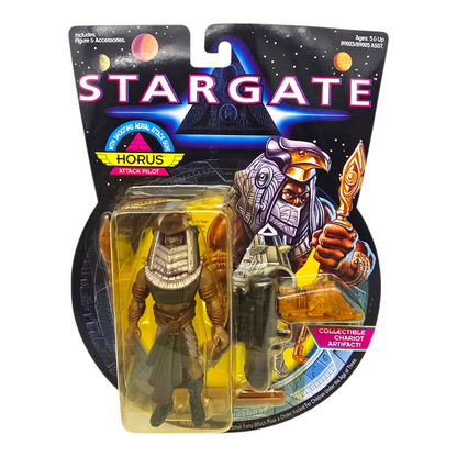 Stargate vintage Horus Hasbro empaque acetato roto