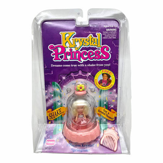 Krystal Princess Playskool Vintage Cúpulas de agua con glitter Capelo